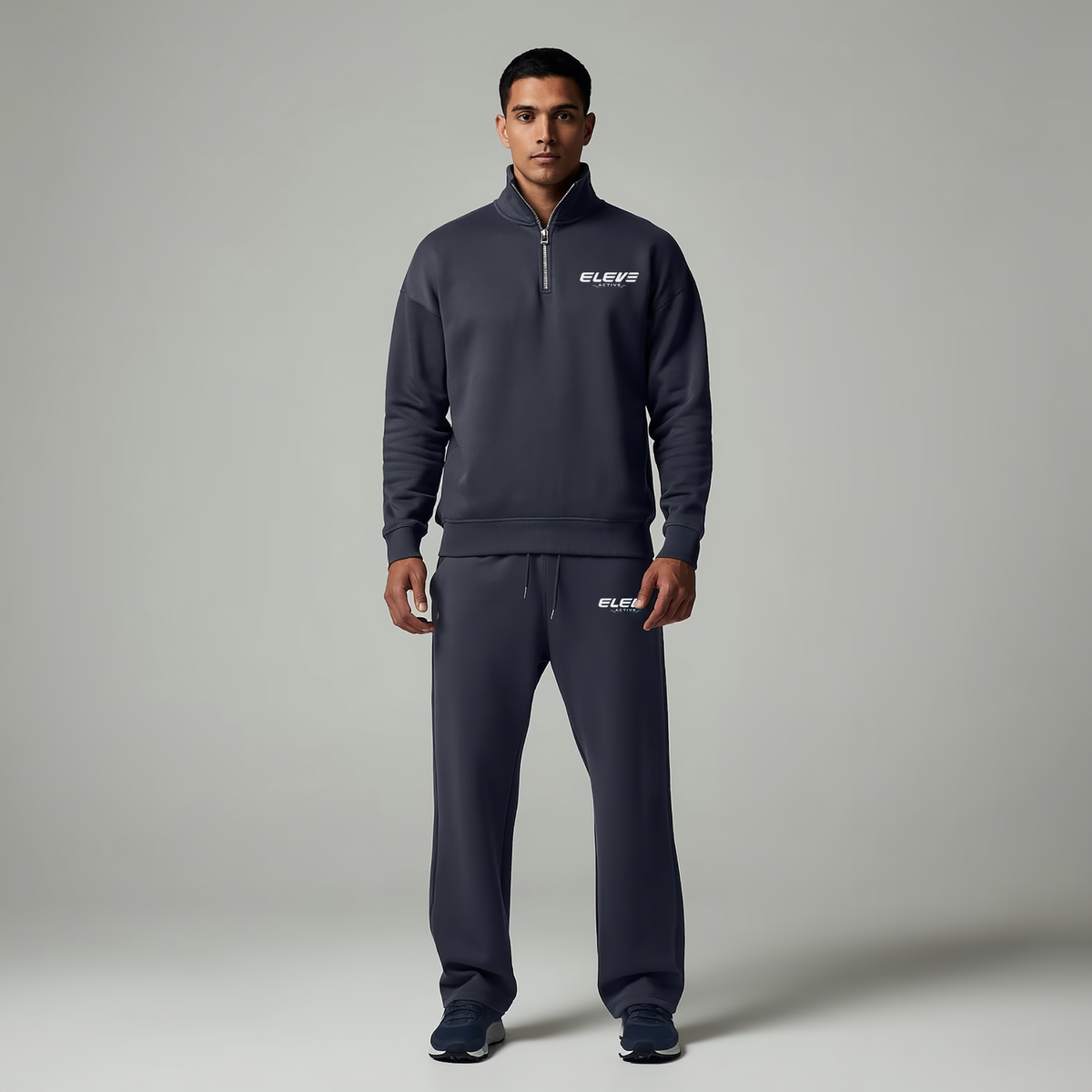 Basic Quarter Zip Sweatshirt