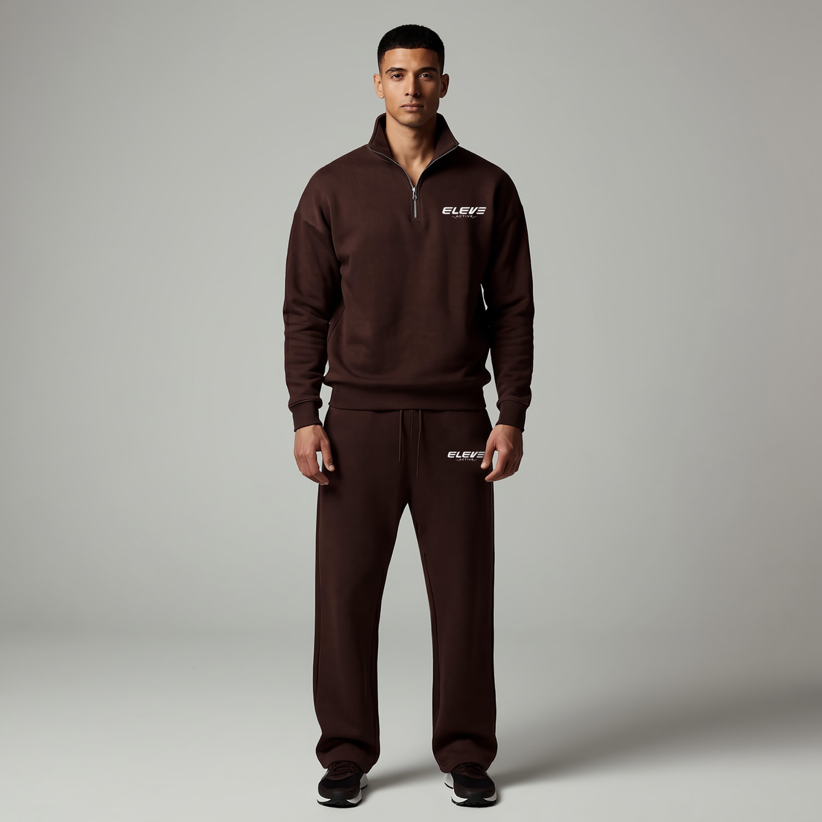 Basic Quarter Zip Sweatshirt